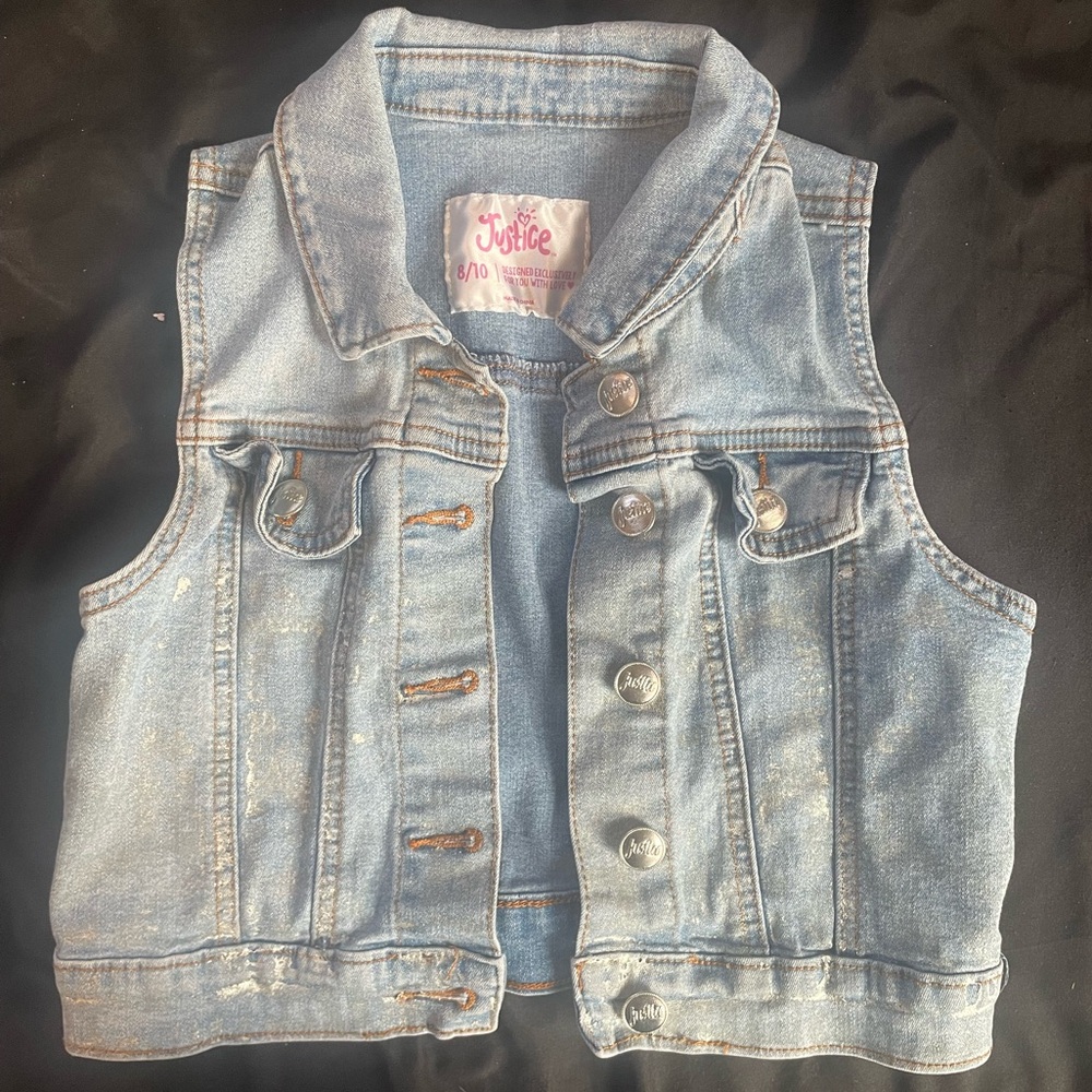 Justice Girls Denim Vest